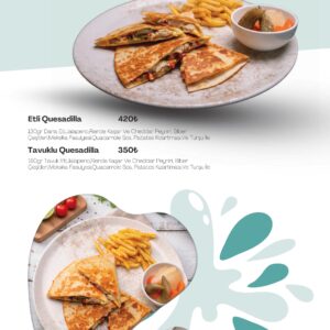 Etli ve Tavuklu Quesadilla